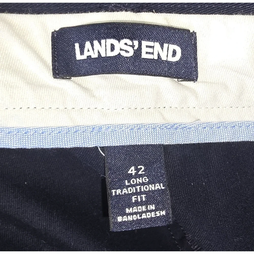 Lands End 2 Long‎ Traditional Fit  Mens 40x34 Pants Long Utility Work Dress